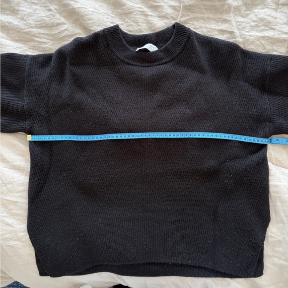 NWOT The Premium Ribbed Cashmere Crew, Black L - Picture 10 of 10